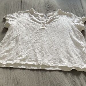 Nine West Ivory Short Sleeve Top